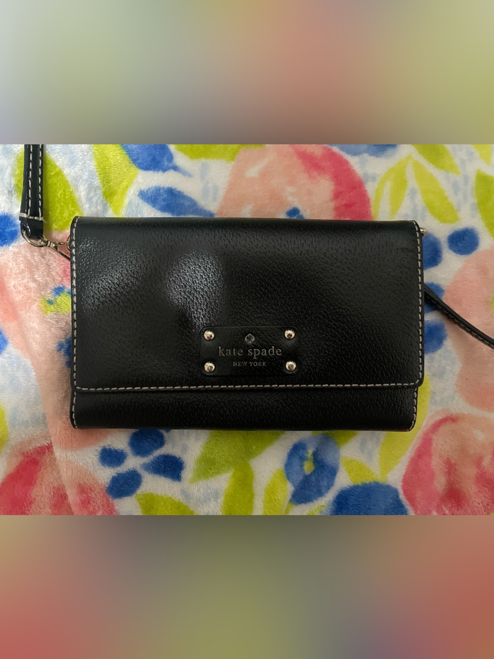 Kate Spade New York Black Leather Clutch